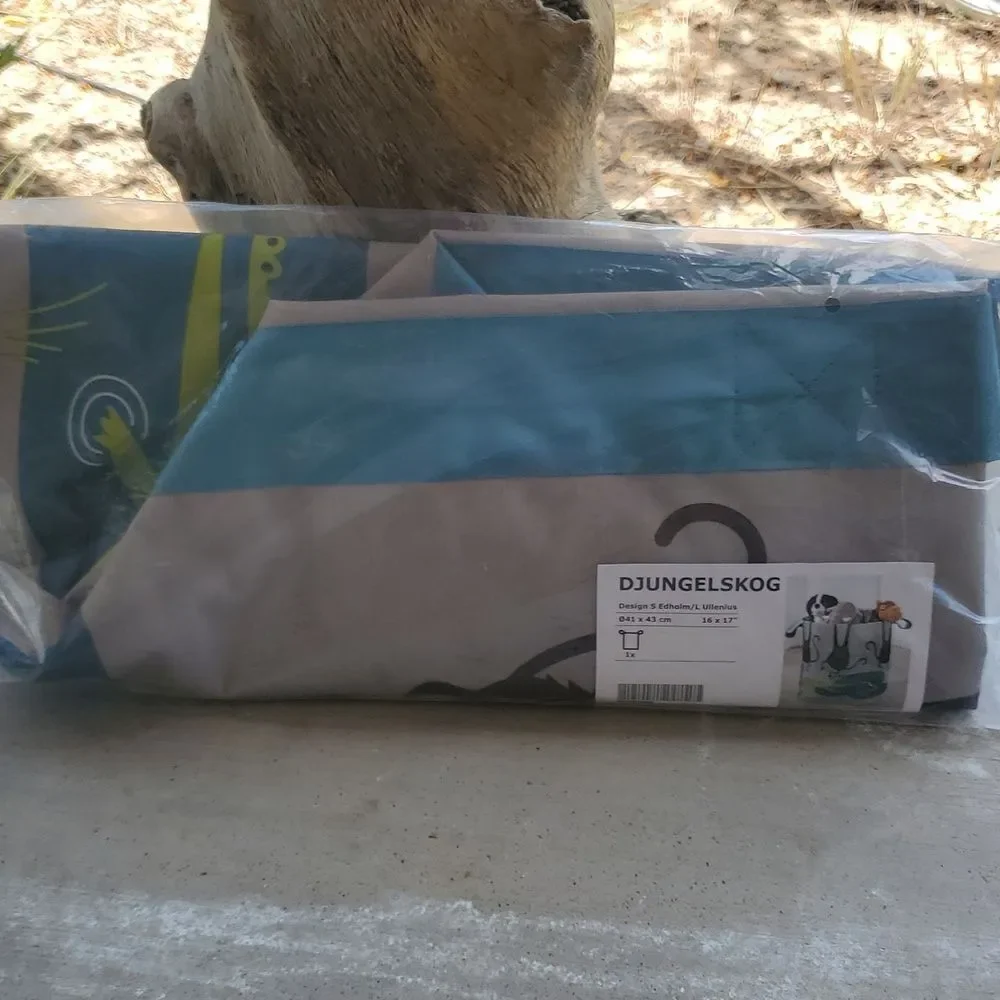 IKEA Kids Jungle Toy Storage Bag – New in Package - Playroom Cleanup Fun! Fabric